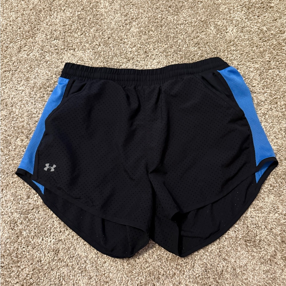 Under Armour Black and Blue Performance Shorts